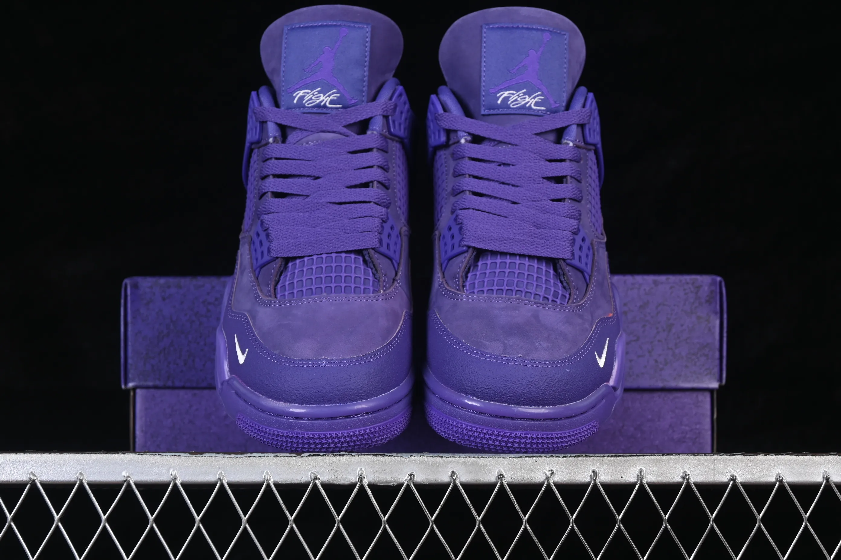 All categories Air Jordan Jordan series basketball shoes Air Jordan 4 Nigel Sylvester x Air Jordan 4 Retro "Purple" AJ4 Joe 4 joint blue brick HF4340-500